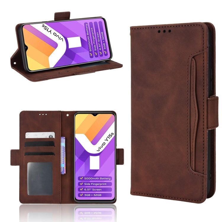 For vivo Y15s 2021 / Y15a Skin Feel Calf Pattern Leather Phone Case