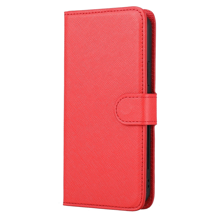 For iPhone 12 mini Cross Texture Detachable Leather Phone Case