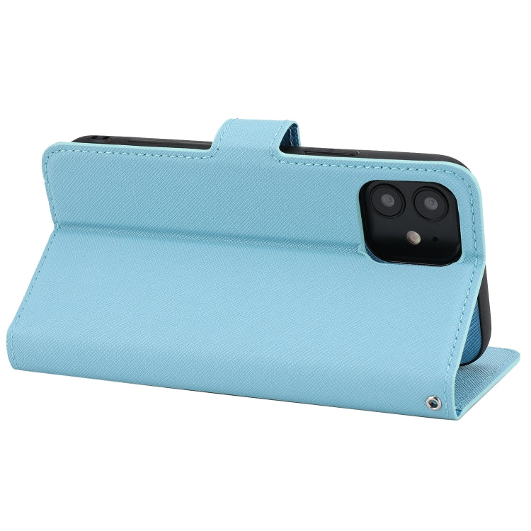 For iPhone 12 mini Cross Texture Detachable Leather Phone Case