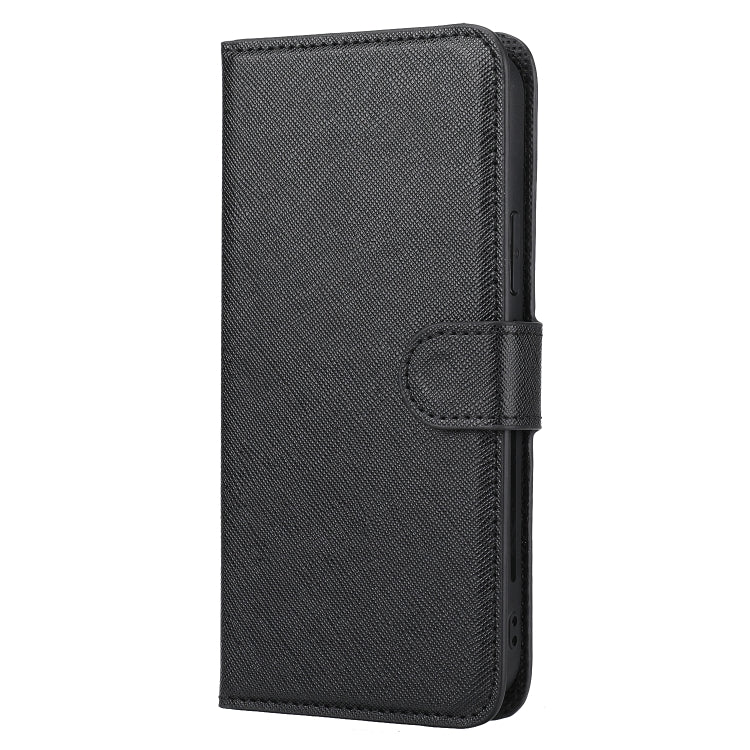 For iPhone 12 / 12 Pro Cross Texture Detachable Leather Phone Case