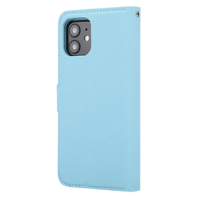 For iPhone 12 / 12 Pro Cross Texture Detachable Leather Phone Case