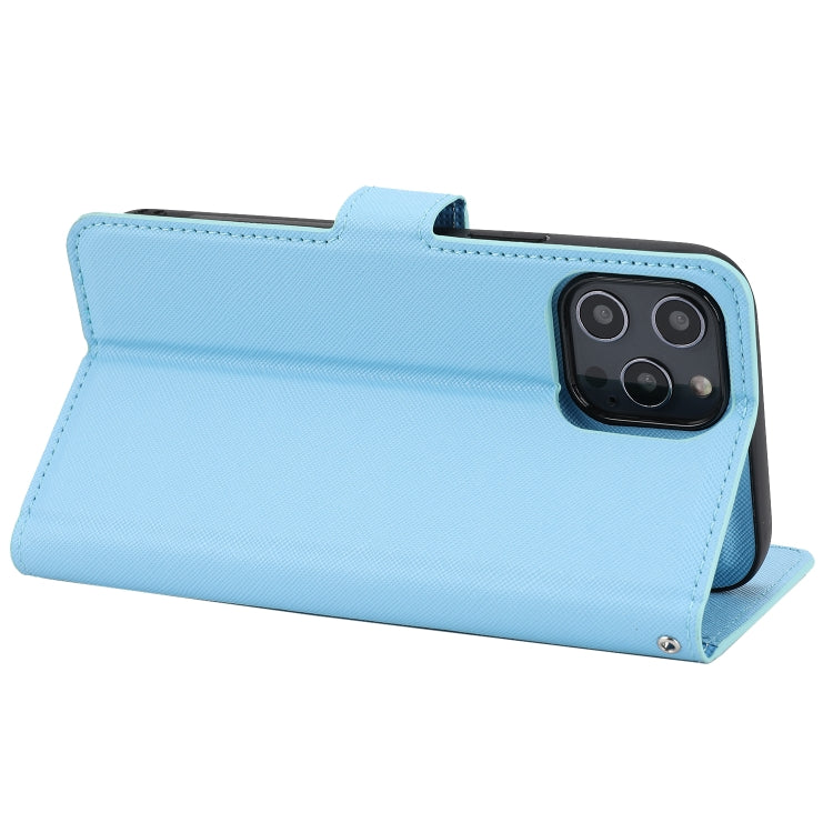 For iPhone 12 Pro Max Cross Texture Detachable Leather Phone Case