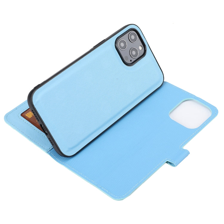 For iPhone 12 Pro Max Cross Texture Detachable Leather Phone Case