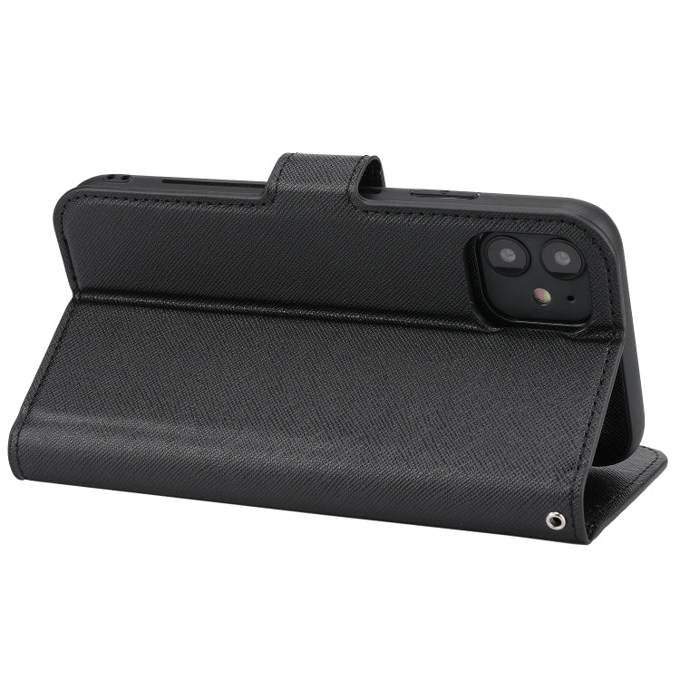 For iPhone 11 Pro Cross Texture Detachable Leather Phone Case