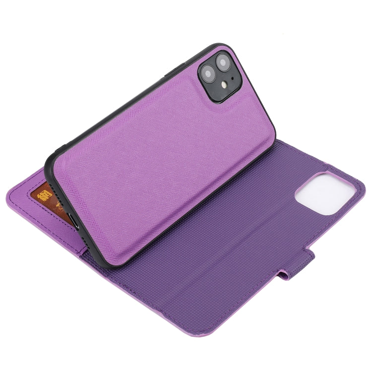 For iPhone 11 Pro Cross Texture Detachable Leather Phone Case