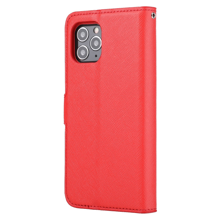 For iPhone 11 Pro Max Cross Texture Detachable Leather Phone Case