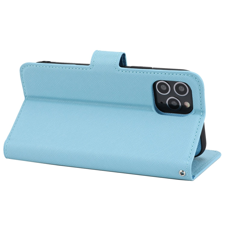 For iPhone 11 Pro Max Cross Texture Detachable Leather Phone Case