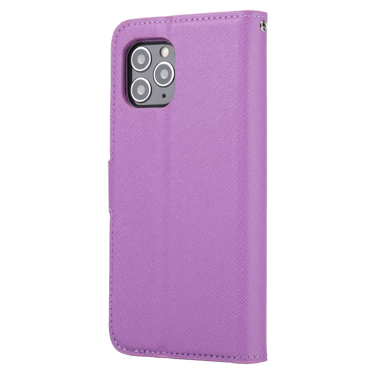 For iPhone 11 Pro Max Cross Texture Detachable Leather Phone Case