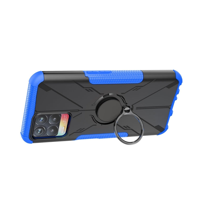 For OPPO Realme 8i Armor Bear Shockproof PC + TPU Protective Phone Case with Ring Holder