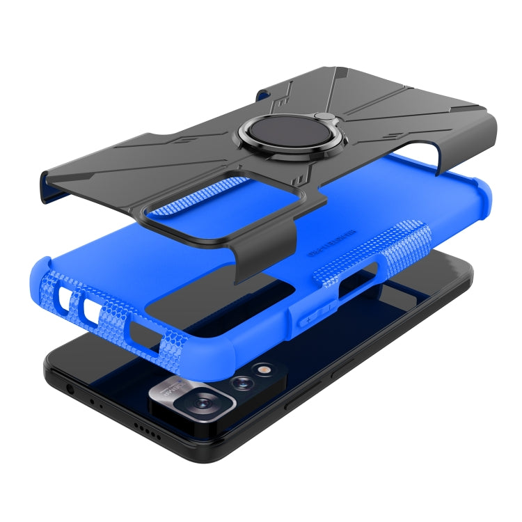 For Xiaomi Redmi Note 11 Pro Armor Bear Shockproof PC + TPU Protective Phone Case with Ring Holder