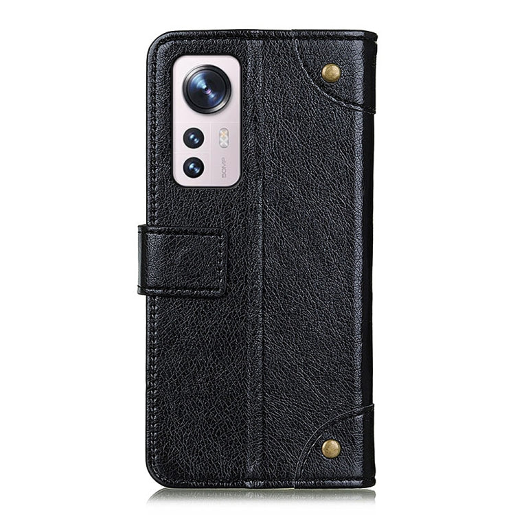 For Xiaomi 12 Pro / 12S Pro Copper Buckle Nappa Texture Leather Phone Case