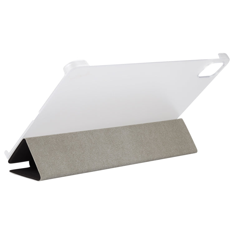 For Xiaomi Mi Pad 5 Silk Texture Three-fold Leather Tablet Case(Black)