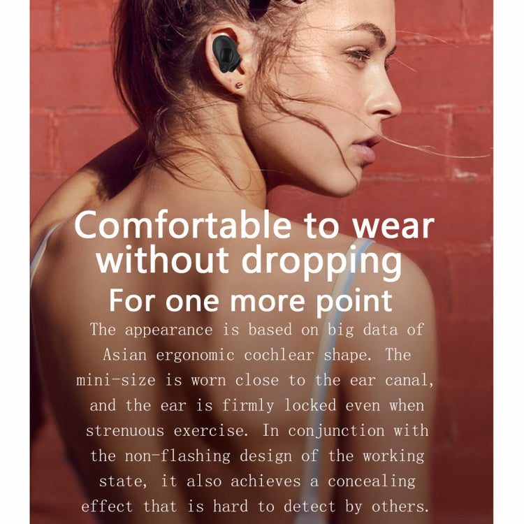 HAMTOD A1 TWS IPX4 Waterproof Bluetooth 5.0 Smart Bluetooth Earphone with Digital Display & Charging Box, Support Siri & HD Call(Black)