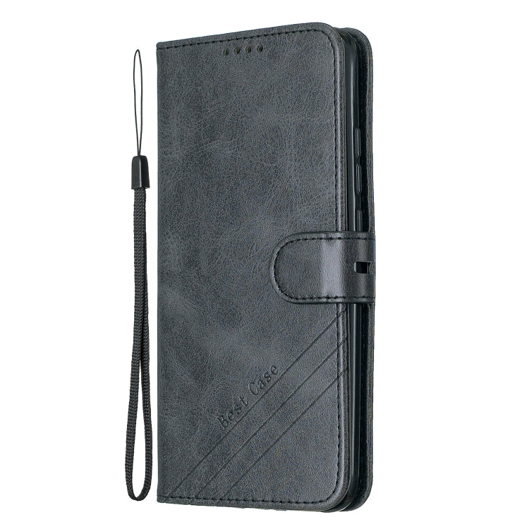 For Xiaomi Redmi 7 Stitching Style 2-Color Cow Texture Horizontal Flip PU Leather Case with Holder & Card Slot & Lanyard
