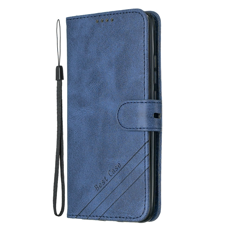 For Xiaomi Redmi 7 Stitching Style 2-Color Cow Texture Horizontal Flip PU Leather Case with Holder & Card Slot & Lanyard