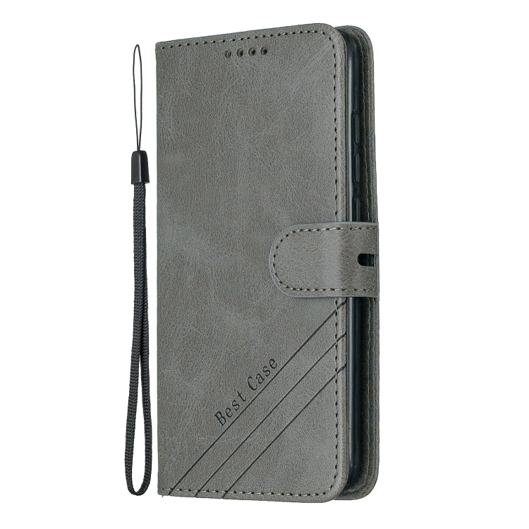 For Xiaomi Redmi 7A Stitching Style 2-Color Cow Texture Horizontal Flip PU Leather Case with Holder & Card Slot & Lanyard