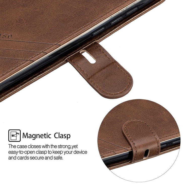 For Xiaomi Redmi 7A Stitching Style 2-Color Cow Texture Horizontal Flip PU Leather Case with Holder & Card Slot & Lanyard