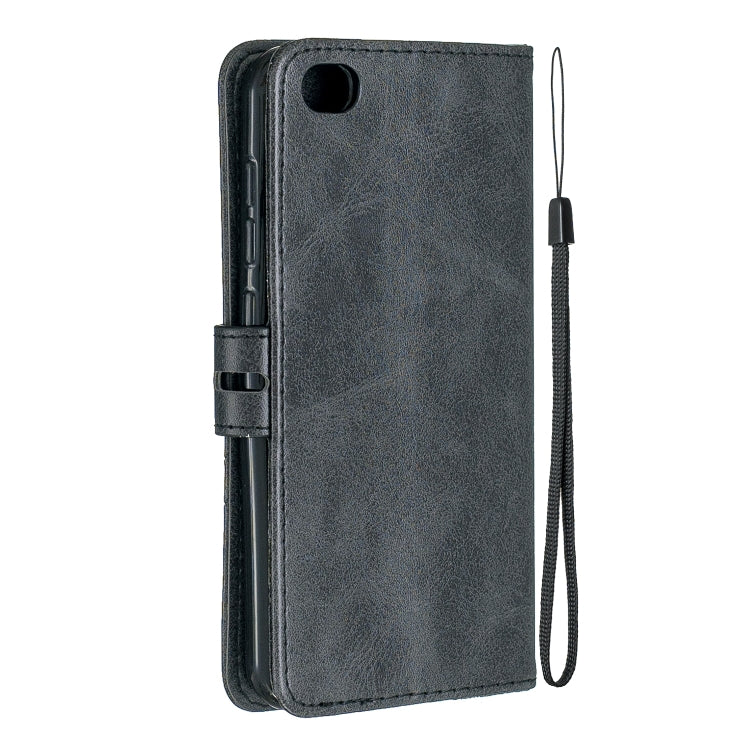 For Xiaomi Redmi GO Stitching Style 2-Color Cow Texture Horizontal Flip PU Leather Case with Holder & Card Slot & Lanyard