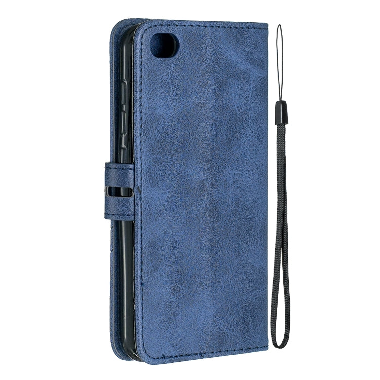 For Xiaomi Redmi GO Stitching Style 2-Color Cow Texture Horizontal Flip PU Leather Case with Holder & Card Slot & Lanyard