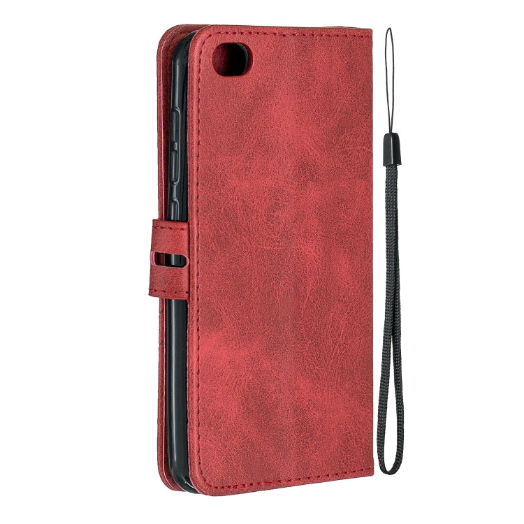 For Xiaomi Redmi GO Stitching Style 2-Color Cow Texture Horizontal Flip PU Leather Case with Holder & Card Slot & Lanyard