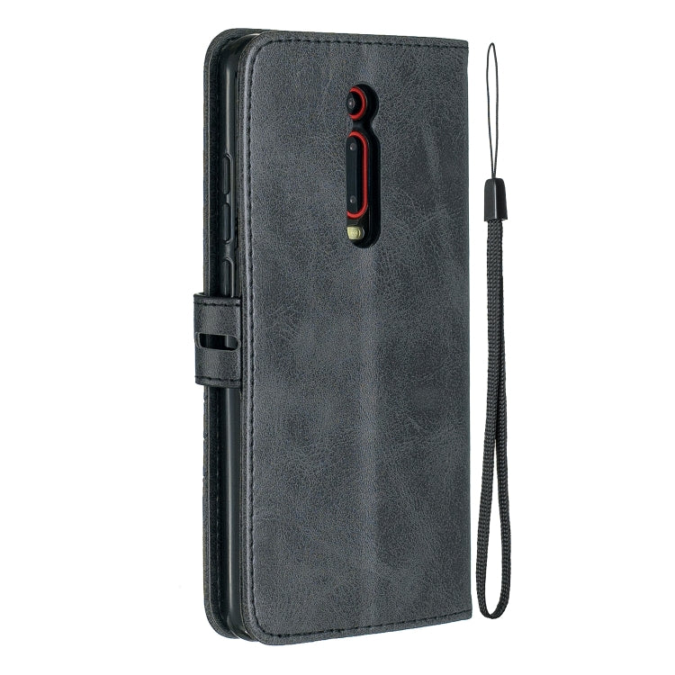 For Xiaomi Redmi K20 & K20 Pro Stitching Style 2-Color Cow Texture Horizontal Flip PU Leather Case with Holder & Card Slot & Lanyard