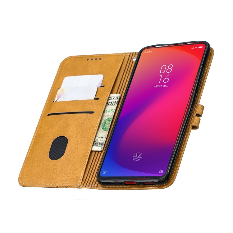 For Xiaomi Redmi K20 & K20 Pro Stitching Style 2-Color Cow Texture Horizontal Flip PU Leather Case with Holder & Card Slot & Lanyard