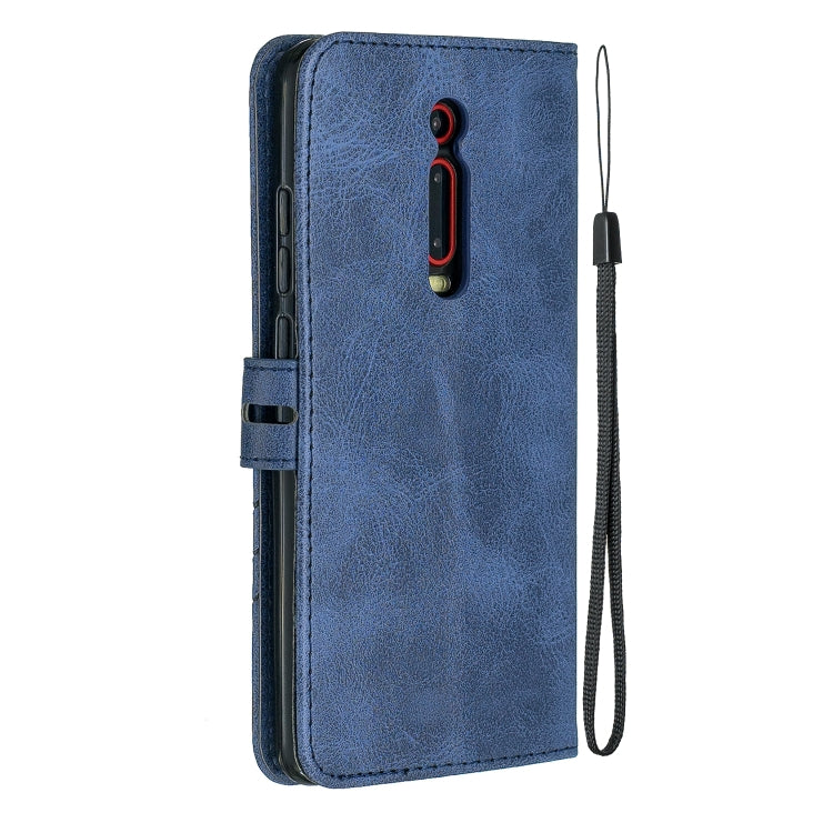 For Xiaomi Redmi K20 & K20 Pro Stitching Style 2-Color Cow Texture Horizontal Flip PU Leather Case with Holder & Card Slot & Lanyard