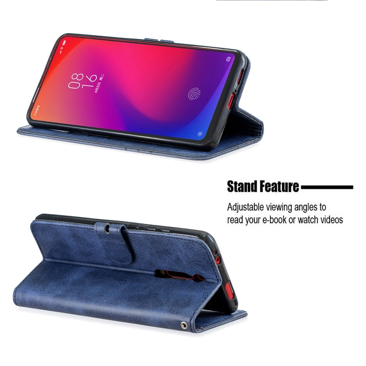 For Xiaomi Redmi K20 & K20 Pro Stitching Style 2-Color Cow Texture Horizontal Flip PU Leather Case with Holder & Card Slot & Lanyard