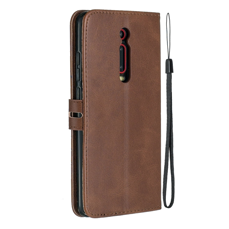 For Xiaomi Redmi K20 & K20 Pro Stitching Style 2-Color Cow Texture Horizontal Flip PU Leather Case with Holder & Card Slot & Lanyard