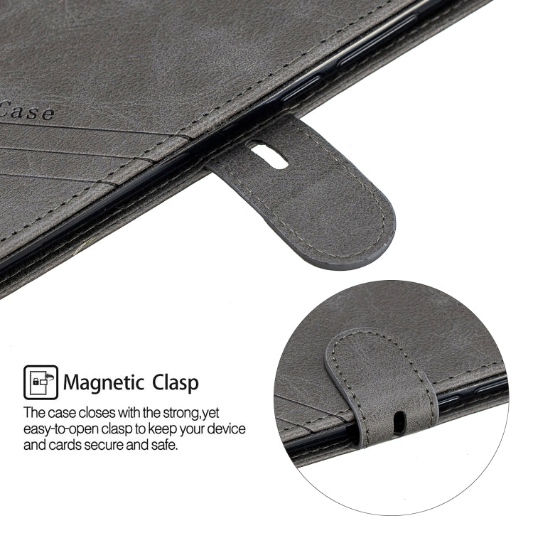 For Xiaomi Redmi Note 6 Stitching Style 2-Color Cow Texture Horizontal Flip PU Leather Case with Holder & Card Slot & Lanyard