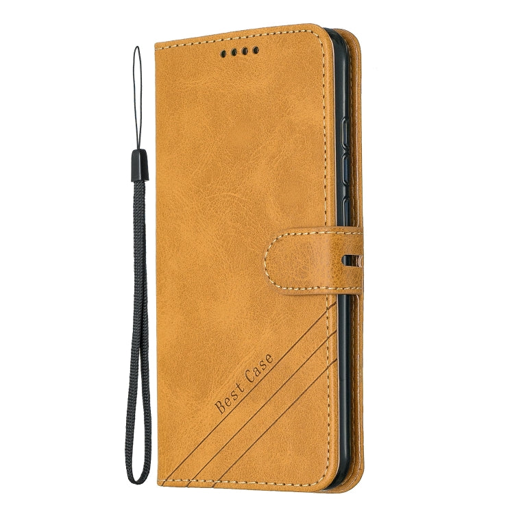 For Xiaomi Redmi Note 7 Stitching Style 2-Color Cow Texture Horizontal Flip PU Leather Case with Holder & Card Slot & Lanyard