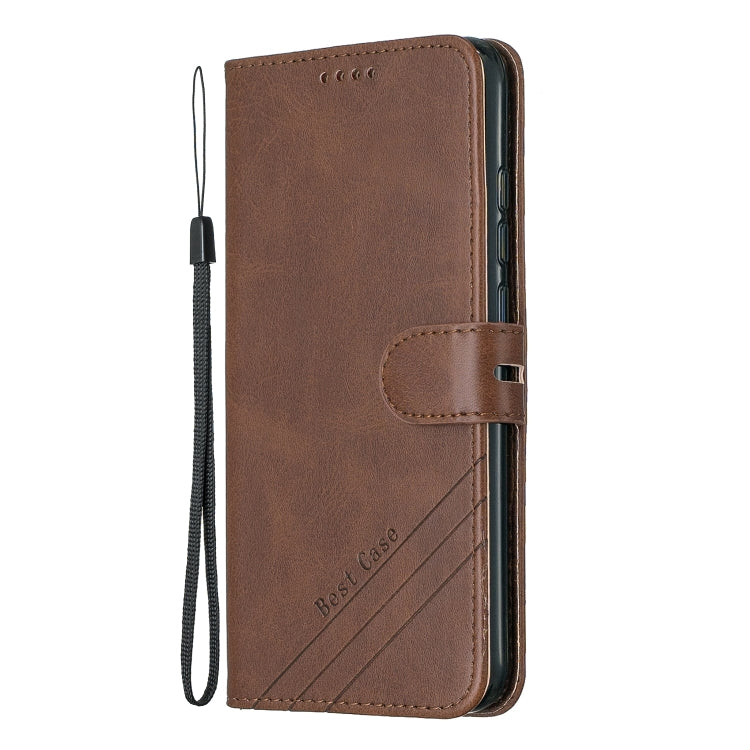 For Xiaomi Redmi Note 7 Stitching Style 2-Color Cow Texture Horizontal Flip PU Leather Case with Holder & Card Slot & Lanyard