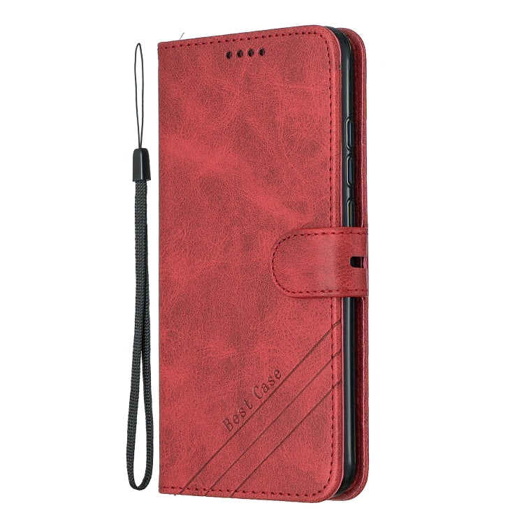 For Xiaomi Redmi Note 7 Stitching Style 2-Color Cow Texture Horizontal Flip PU Leather Case with Holder & Card Slot & Lanyard