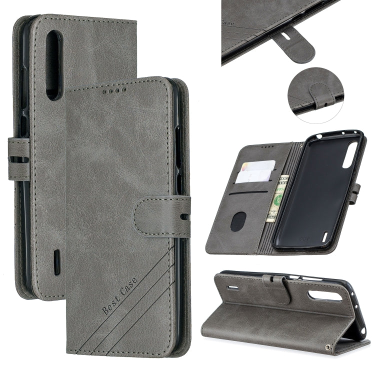 For Xiaomi Mi CC9 Stitching Style 2-Color Cow Texture Horizontal Flip PU Leather Case with Holder & Card Slot & Lanyard