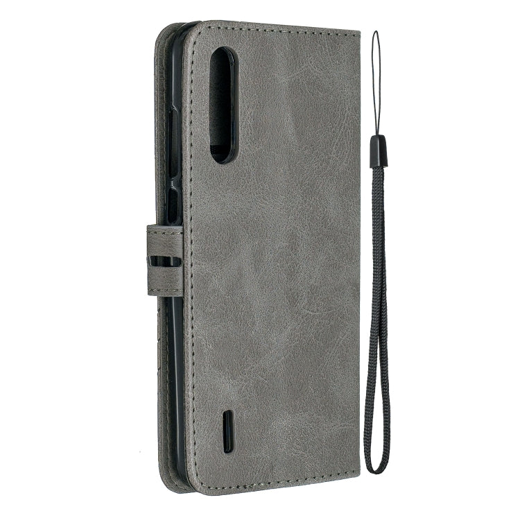 For Xiaomi Mi CC9 Stitching Style 2-Color Cow Texture Horizontal Flip PU Leather Case with Holder & Card Slot & Lanyard