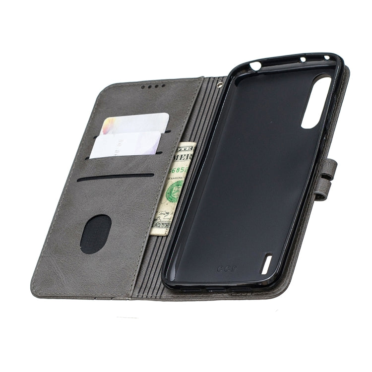 For Xiaomi Mi CC9 Stitching Style 2-Color Cow Texture Horizontal Flip PU Leather Case with Holder & Card Slot & Lanyard