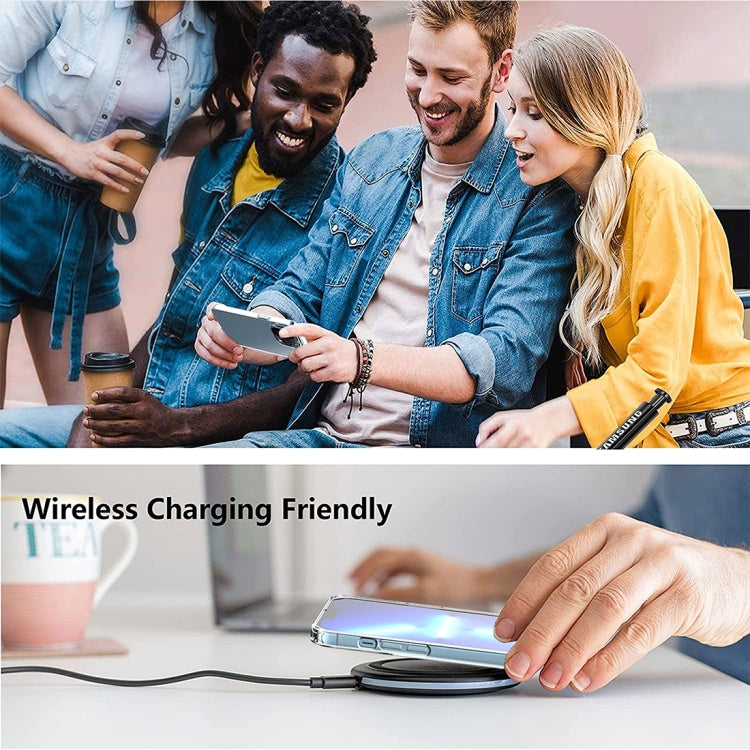 For iPhone 13 Pro Crystal Shield Series TPU + Glass Phone Case