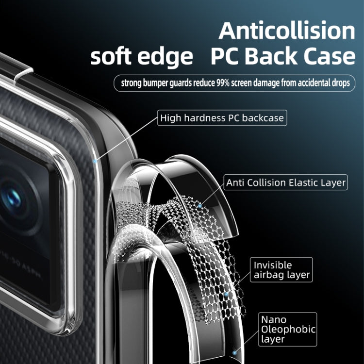 For vivo iQOO 8 Pro wlons Ice Crystal PC + TPU Phone Case