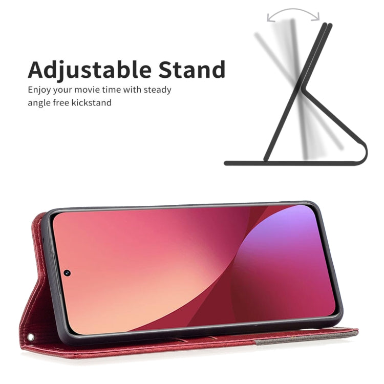 For Xiaomi 12 Prismatic Invisible Magnetic Leather Phone Case