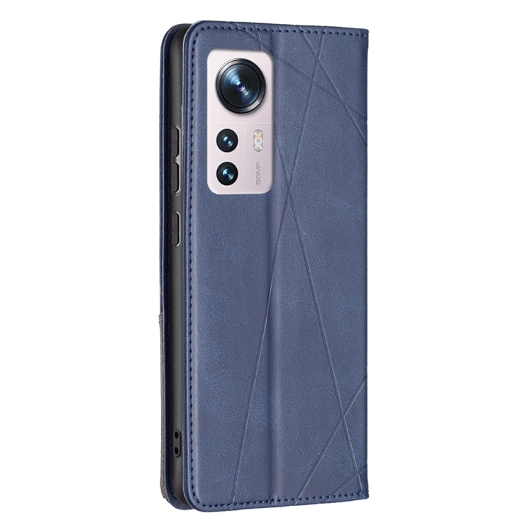 For Xiaomi 12 Prismatic Invisible Magnetic Leather Phone Case
