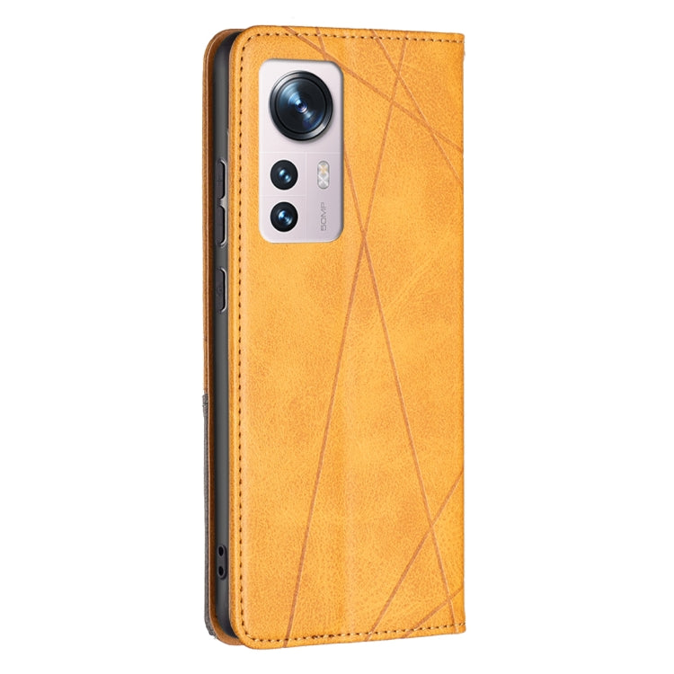For Xiaomi 12 Prismatic Invisible Magnetic Leather Phone Case