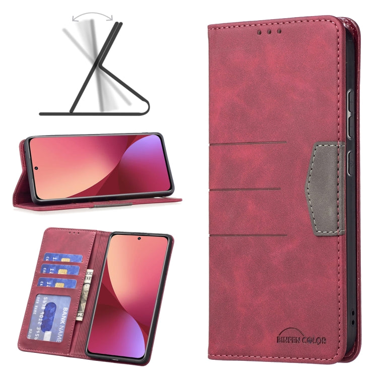 For Xiaomi 12 Magnetic Splicing Leather Phone Case