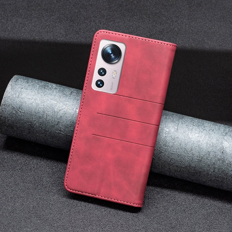 For Xiaomi 12 Magnetic Splicing Leather Phone Case