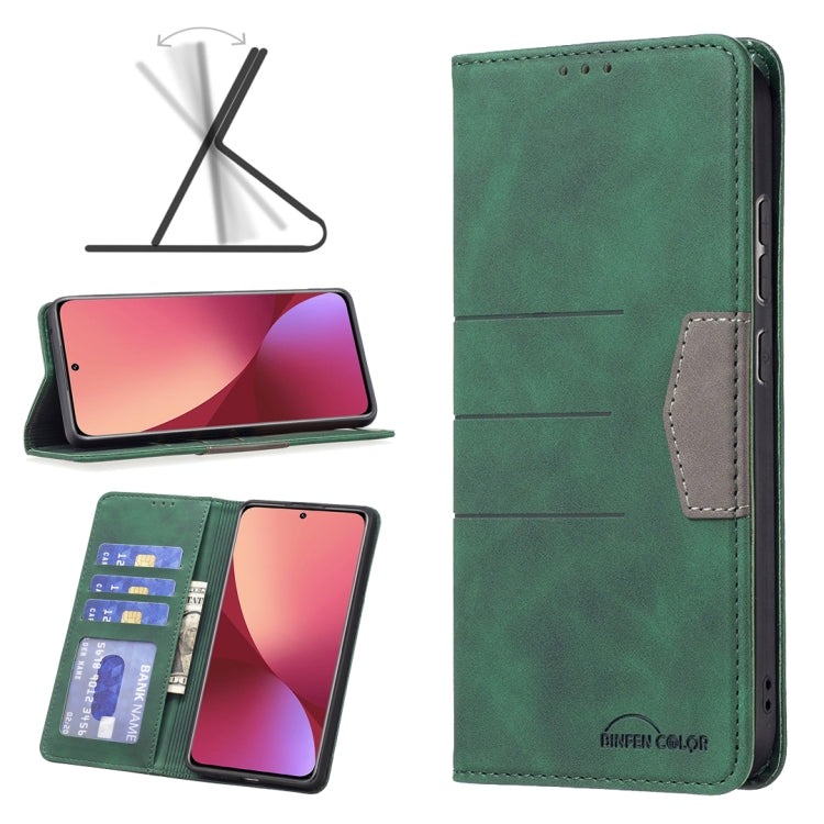 For Xiaomi 12 Magnetic Splicing Leather Phone Case
