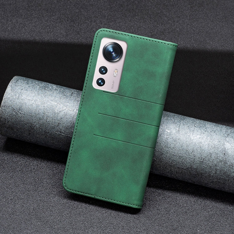 For Xiaomi 12 Magnetic Splicing Leather Phone Case