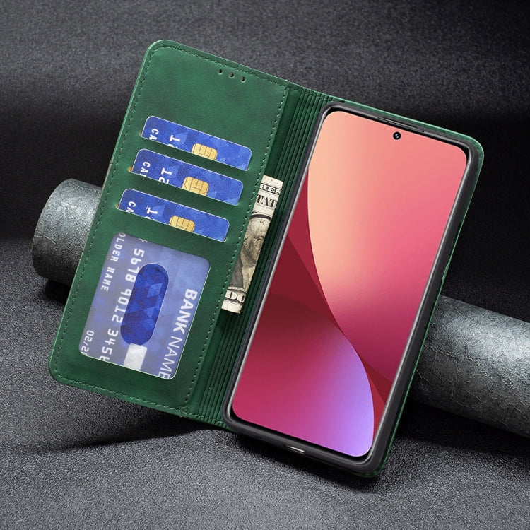 For Xiaomi 12 Magnetic Splicing Leather Phone Case
