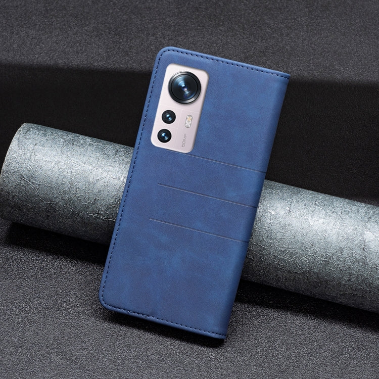 For Xiaomi 12 Magnetic Splicing Leather Phone Case