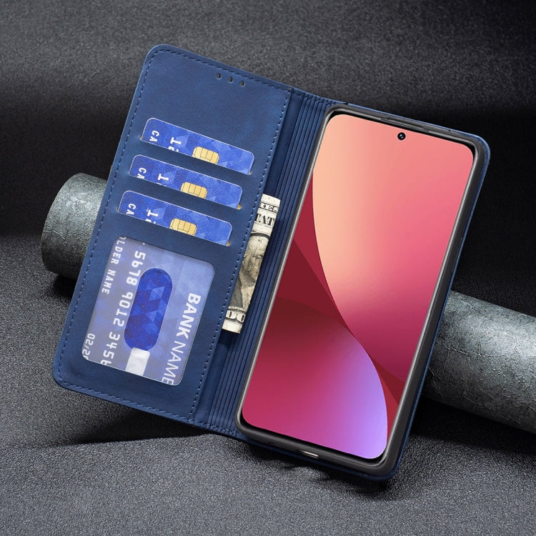For Xiaomi 12 Magnetic Splicing Leather Phone Case