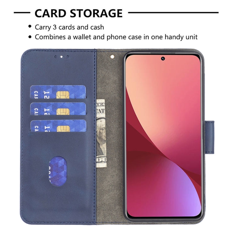 For Xiaomi 12 Matching Color Crocodile Texture PU Leather Phone Case