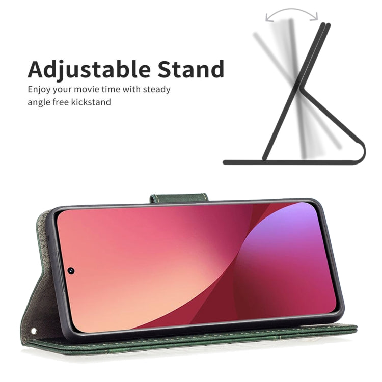 For Xiaomi 12 Matching Color Crocodile Texture PU Leather Phone Case